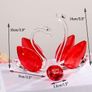 Set of 2 Crystal Red Swans 40th Anniversary Wedding Gifts for Parents Glass Animals Collectibles Figurines Keepsakes 40 Years of Marriage Presents for Couple Unique Ornament for Home Decor Image 3