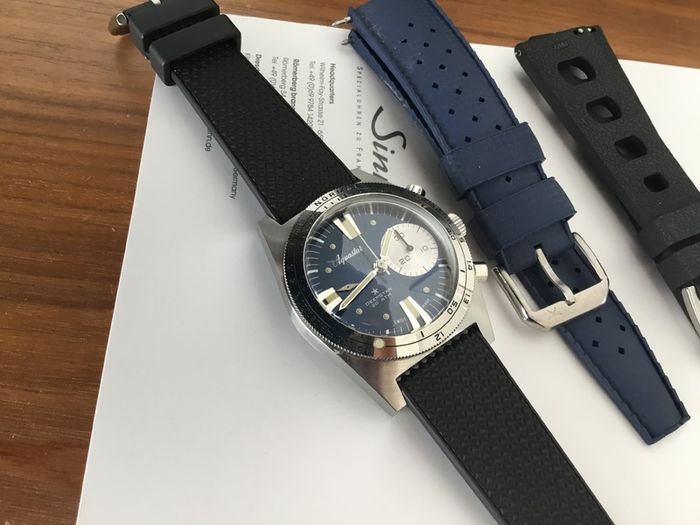 Aquastar Deepstar Chronograph BOXED MINT  40.5mm PX CONSIDERED