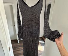 Black sequin debs dress