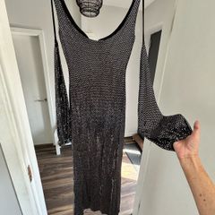Black sequin debs dress