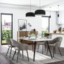 Set of 2 Velvet Dining Chairs Modern Kitchen Chairs - Free Delivery Nationwide Image 4