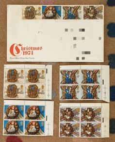UK 1st Day Cover & Blocks 1974