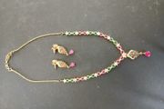 necklace and earrings set