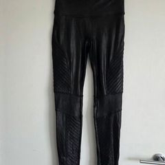 Medium, Spanx Woman's Faux Leather Moto Leggings