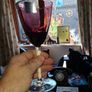 6 Vintage Kilkenny Wine Glasses in Original Box, made of purple amethyst glass and feature a slender, clear stem, Postage Available or Collection Image 6
