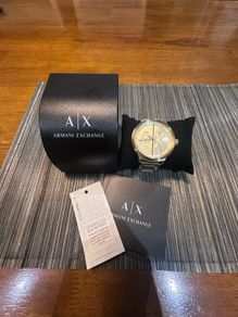 Armani Exchange mens gold watch