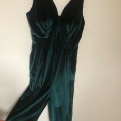 Gorgeous WalG velvet jumpsuit size L/12 Christmas party