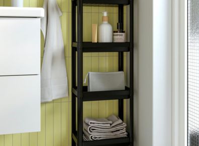 Black shelves