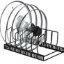 Adjustable Metal Pot Lid & Pan Organiser Rack. Image 4