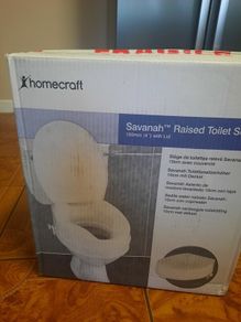 Raised toilet seat