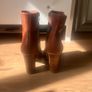 Next Brown Faux Leather Ankle Boots Size 5 Image 4