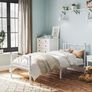 Metal Bed Frame, Single Bed Frame black or white Image 2