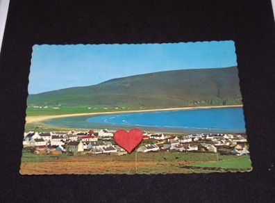 Ireland Postcard : Keel Village and Strand , Achill Island , Co. Mayo - 1960s/70s
