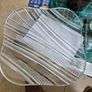 Vintage cut crystal glasses platter Image 2