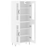 Highboard White 69.5x34x180 cm Image 4