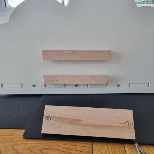 Set of two floating cloud shelves