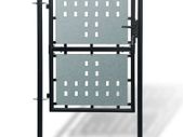 Black Single Door Fence Gate 100 x 225 cm