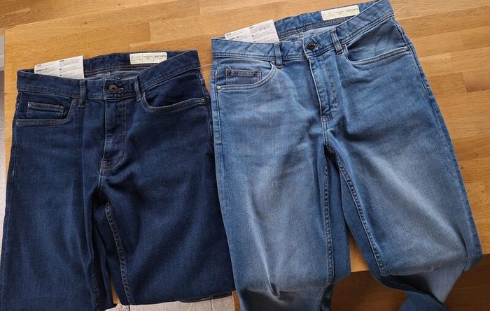 Two pairs of Esmara Men's Straight Fit Jeans - Size 32/32