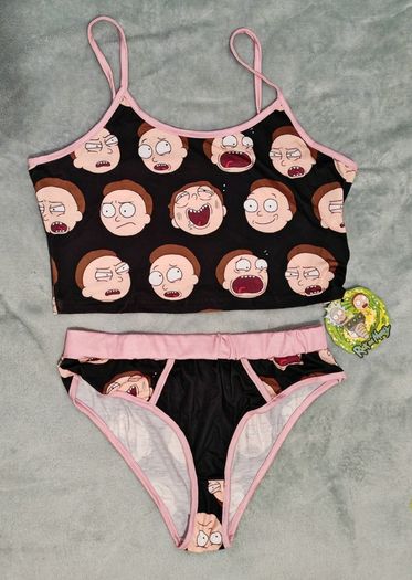 Rick and Morty 2 piece Lingerie Set