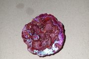 Geode flashy red specimen