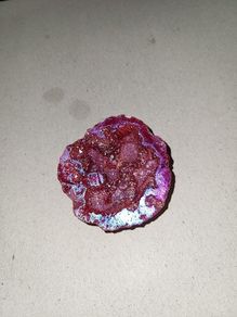 Geode flashy red specimen