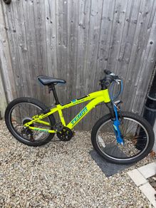 20 Inch Team Mountain Bike in Yellow and Blue