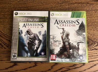 Assassins Creed 1 & 3 Xbox 360