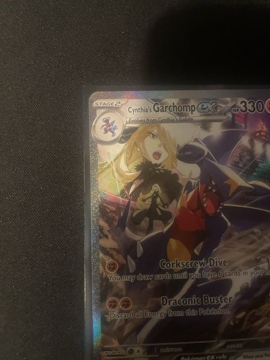 Pokemon Cynthia's Garchomp Card DR SIR