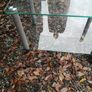 Small glass wheel table good condition Image 2