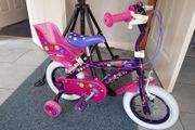Girls 12.5" Wheel Bicycle. (Like new) with balance bike included