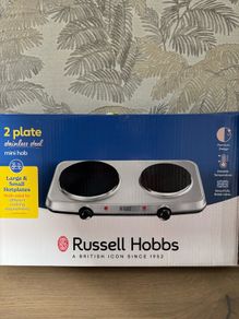 Two Plate Mini Hob Electric Hot Plate Russell Hobbs