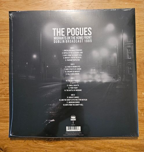 The Pogues "Migrants On The Home Front Dublin Broadcast 1985" Double Vinyl Album