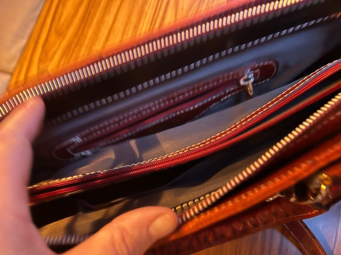 Oxblood Ostrich Leather Bag