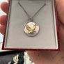 Eagle pendant yellow Gold and Sterling silver Image 3