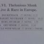 Thelonious Monk - Live & Rare In Europe CD Image 2