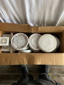 Emergency lights and extract fans
