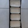 Vintage wooden serving tray with four ramekins Image 7