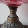 Antique Cranberry Oil Lamp Base Spare Image 6