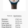 Swatch Vintage Watch SCN118 'Smokey' Brown leather strap. Image 10