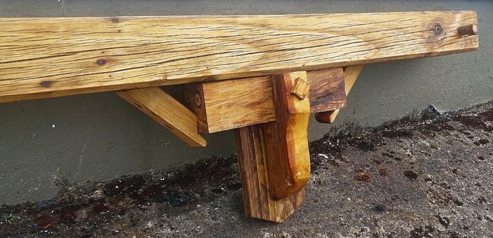 NEW Rustic Stove Mantle / Floating Shelf