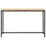 Dining Table 120x60x75 cm Solid Rough Mango Wood Image 2