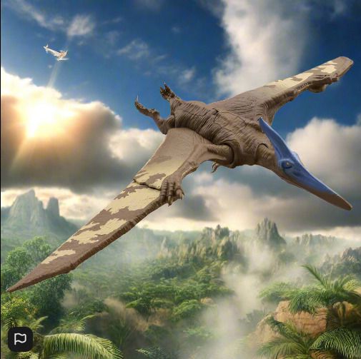 Jurassic World Dominion Roar Strikers Pteranodon - New (Damaged Box) Mattel HGP78