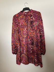 Dunnes pink mix top size 16