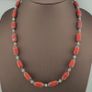 Antique Venetian Style Trade Glass & Stripe Skyblue Glass Beads Necklace Image 6