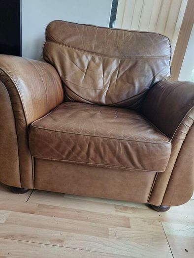 Leather 3-piece suite