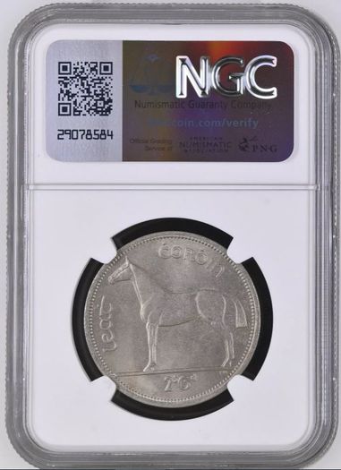 Ireland 1951 | Half Crown | Irish 2s6d | Horse | KM.16a | MS 64