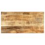 Dining Table 120x60x75 cm Solid Rough Mango Wood Image 4