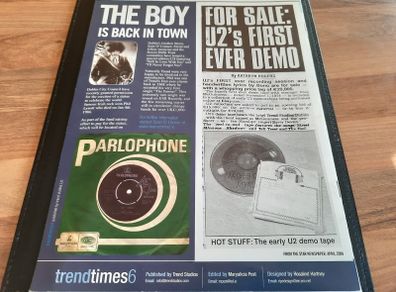 U2/Thin Lizzy: Trend Studios Magazine Article