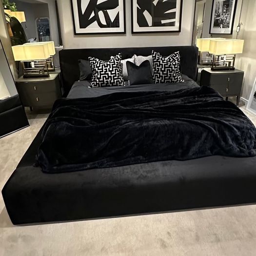 Gas lift super king ottoman bed brand new half price