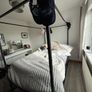 canopy bed metal 120x200 cm Image 2